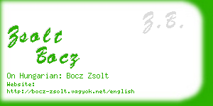 zsolt bocz business card